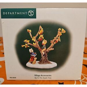 Department 56 Village Accessories Apple Tree with Figures